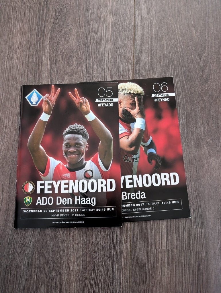 Feyenoord wedstrijdmagazine FEY-NAC + FEY-ADO, Ophalen of Verzenden, Nieuw, Feyenoord, Boek of Tijdschrift