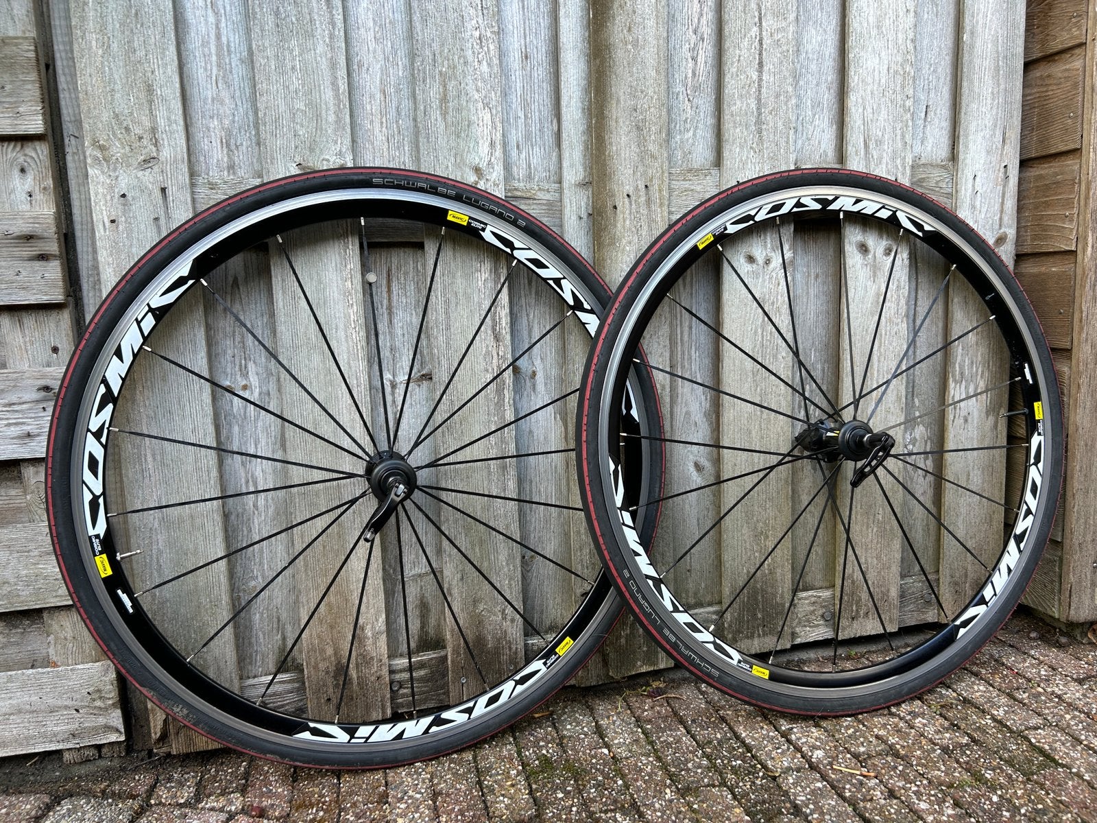 Mavic Cosmic Elite wielset, Fietsen en Brommers, Fietsonderdelen, Gebruikt, Overige materialen, Racefiets, Ophalen