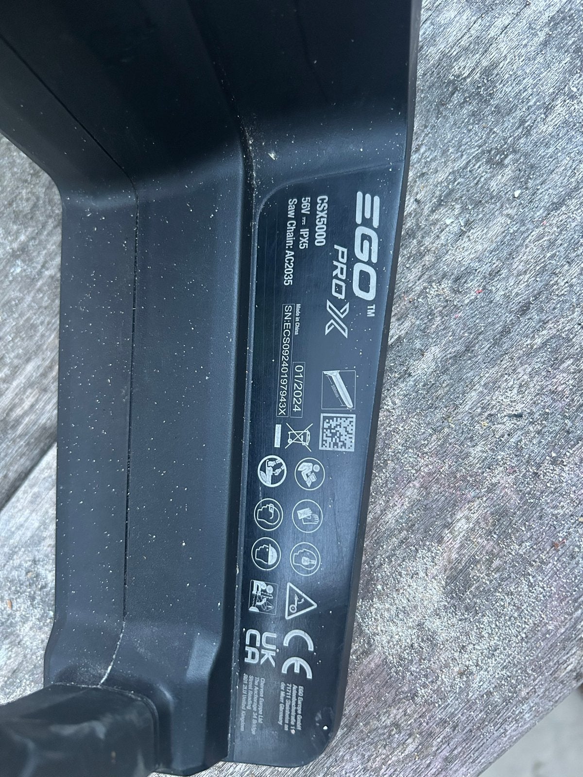 Foto 17 van EGO CSX5000 Accu Kettingzaag - incl snellader accu