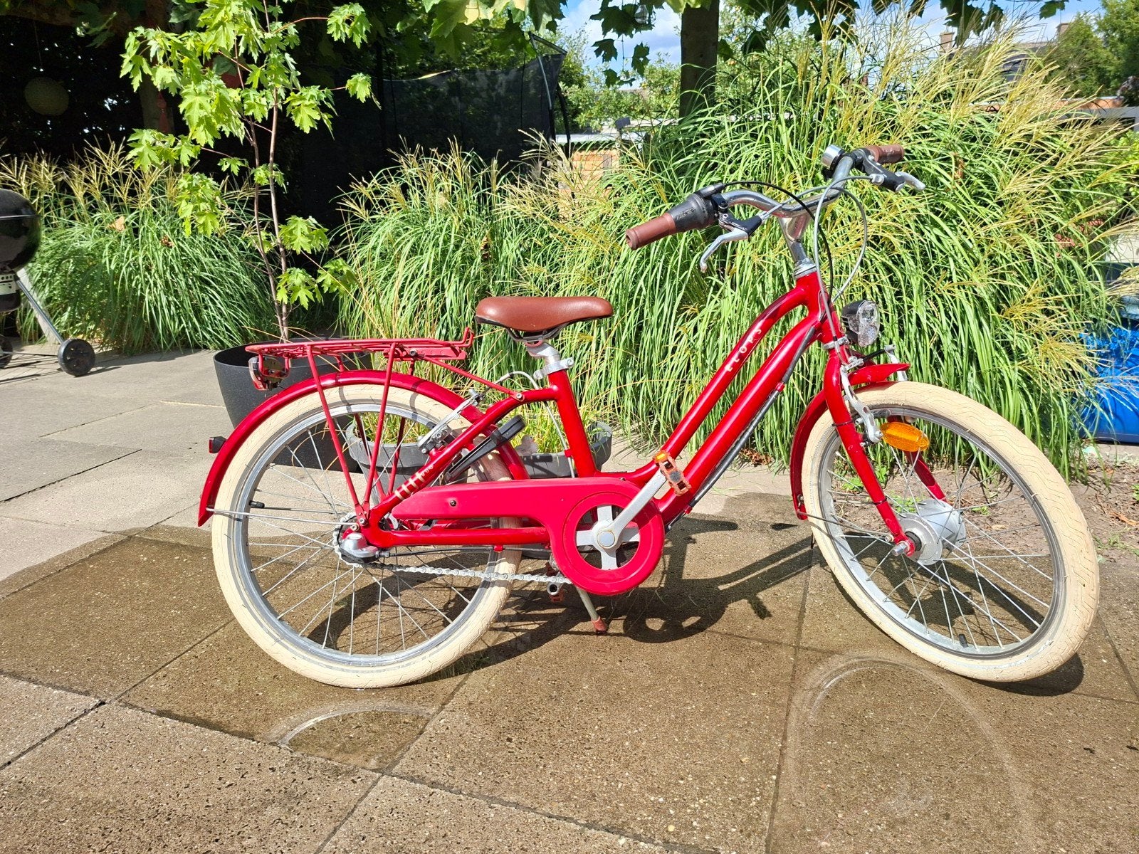 Rode Elops 20 inch kinderfiets (6-9 jaar), Gebruikt, Ophalen, Overige merken, Terugtraprem