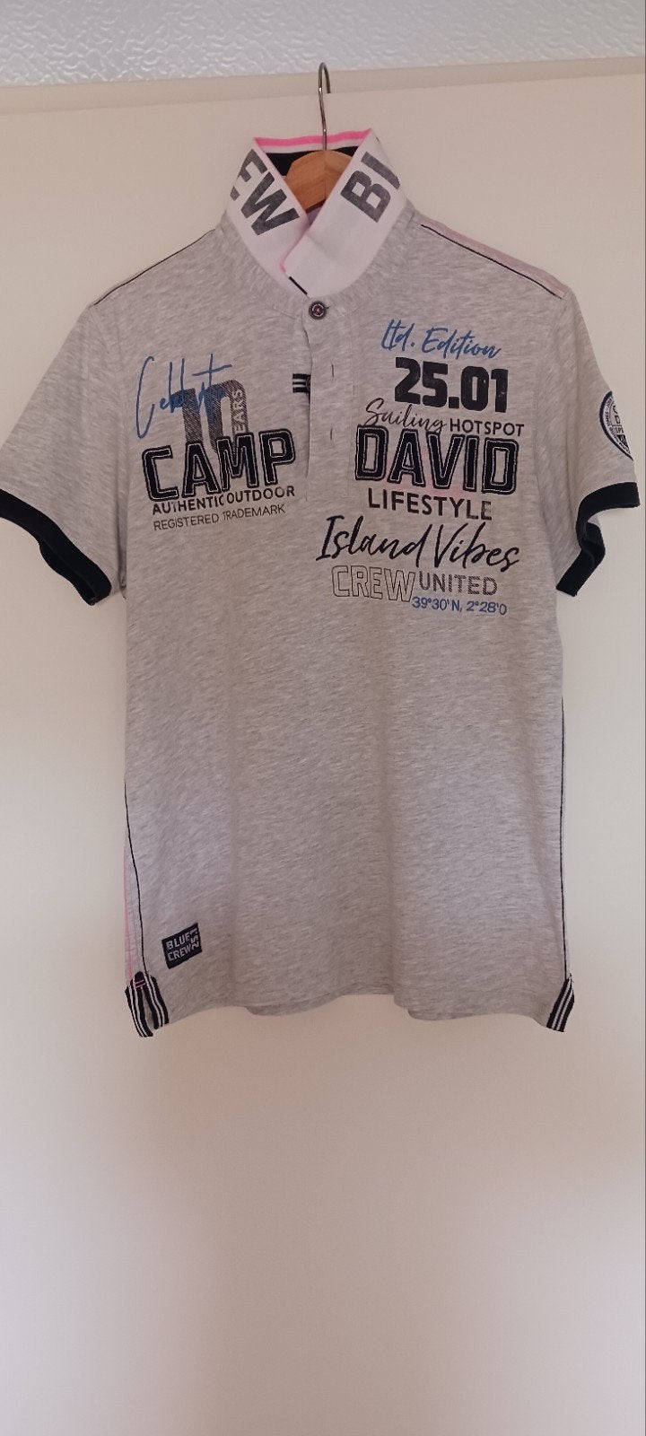 Camp David Polo Shirts - Diverse kleuren, Ophalen, Maat 52/54 (L), Meerkleurig, Gedragen