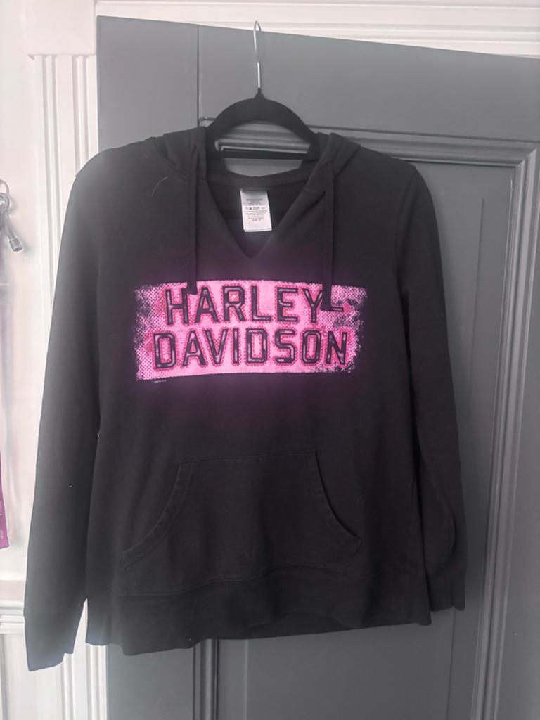 Harley-Davidson hoodie maat M, Ophalen of Verzenden, Gedragen, Maat 38/40 (M), Zwart