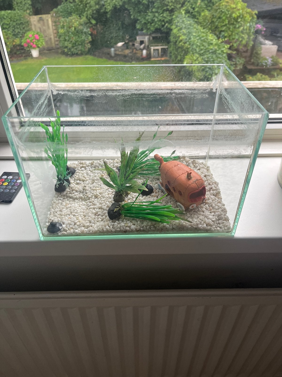 Vissenkom met pomp, Ophalen, Pomp, Gebruikt, Leeg aquarium