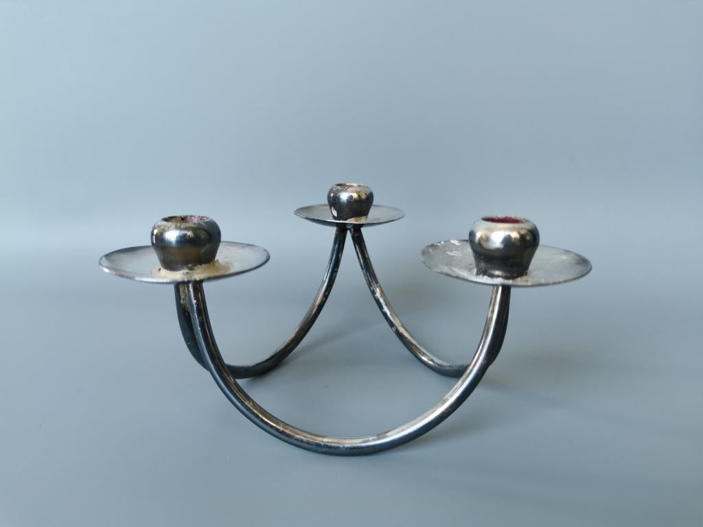 Retro kandelaar AP Berg Denmark Mid Century design, Antiek en Kunst, Kunst | Designobjecten, Verzenden
