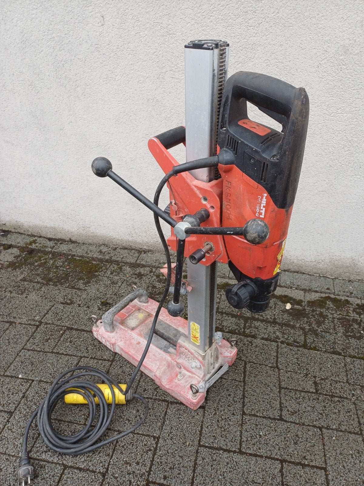 hilti diamantboormachine, Ophalen