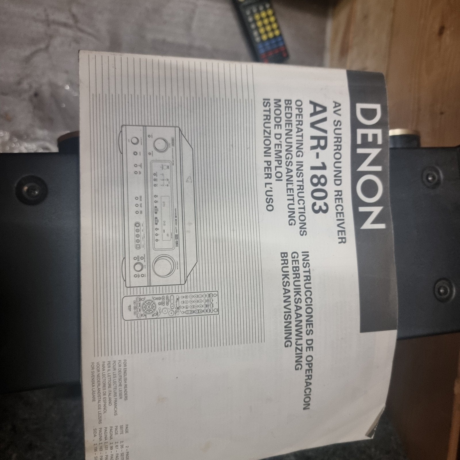 Denon AVR-1803 AV Surround Receiver, Gebruikt, Denon, Ophalen of Verzenden, 60 tot 120 watt