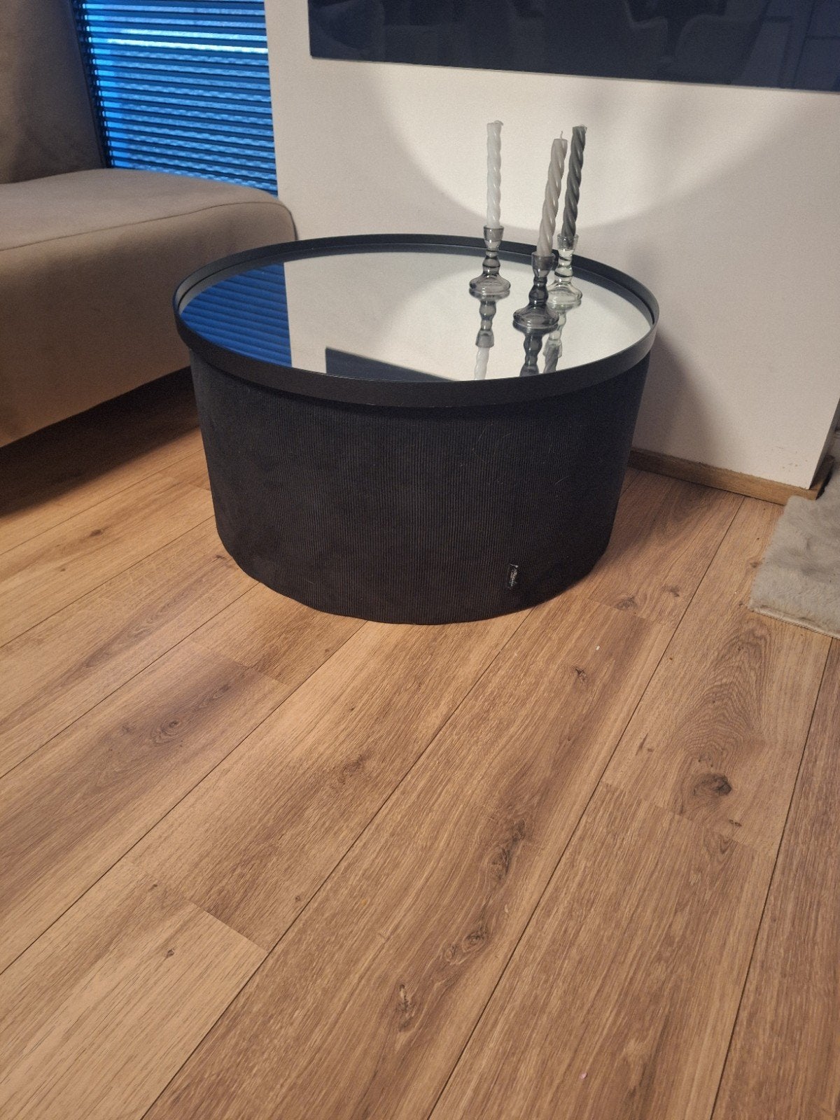 Rivierdale poef, Ophalen, Zo goed als nieuw, Modern, 50 tot 75 cm