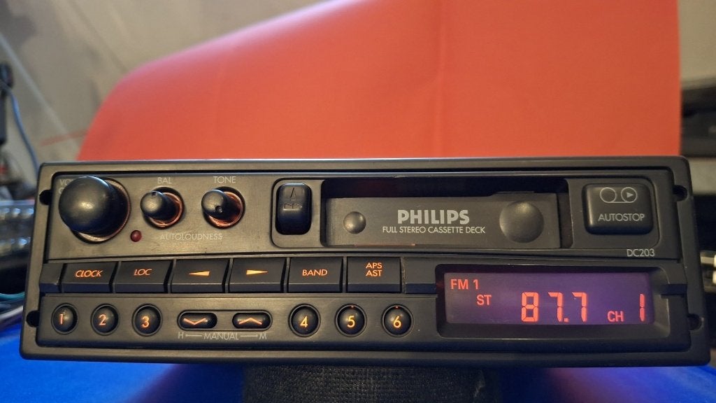 Philips 22DC203 radio/cassette jaren 80 gereviseerd, Philips@info.nl, Ophalen of Verzenden, Zo goed als nieuw, Eindhoven