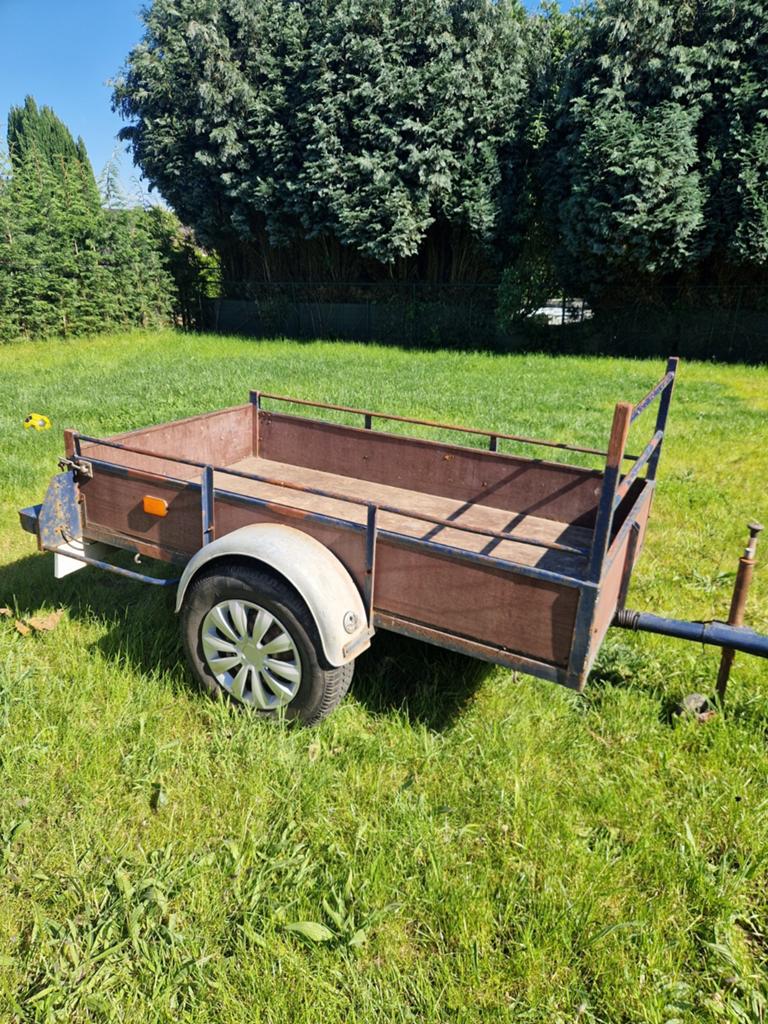 Stevige aanhangwagen 195/110 cm, Ophalen, Gebruikt