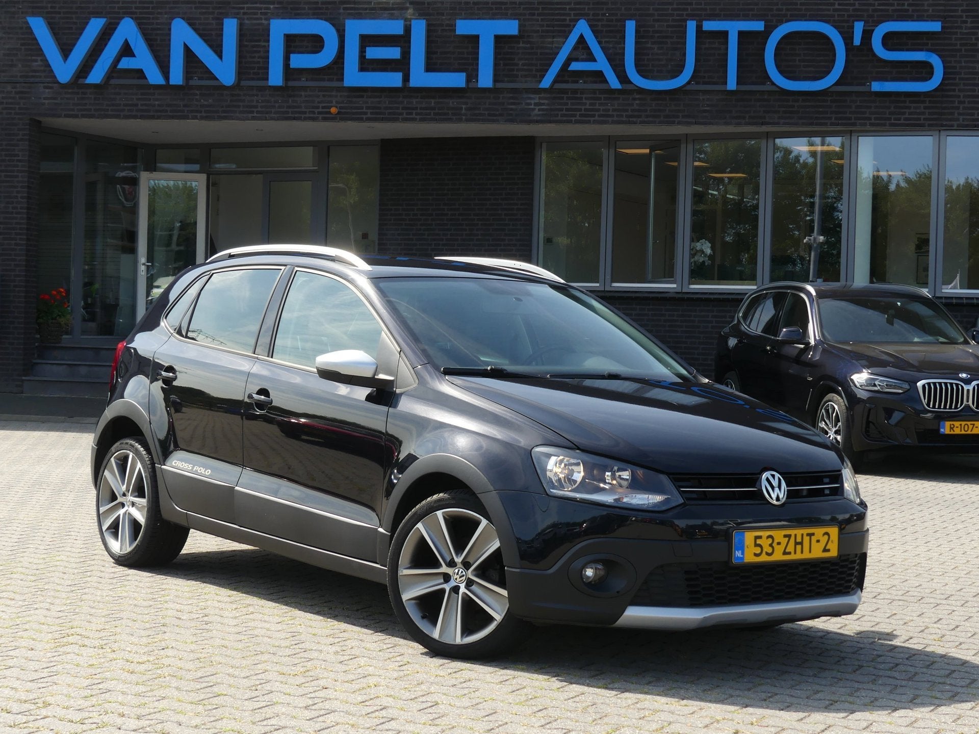 Volkswagen Polo 1.2 TSI Cross DSG / NAV /, Euro 5, Stof, Zwart, Zwart