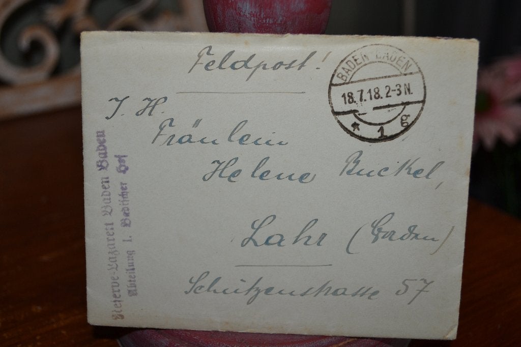 duitsland 1916 veldpost brief in enveloppe, Ophalen of Verzenden, Landmacht, Nederland