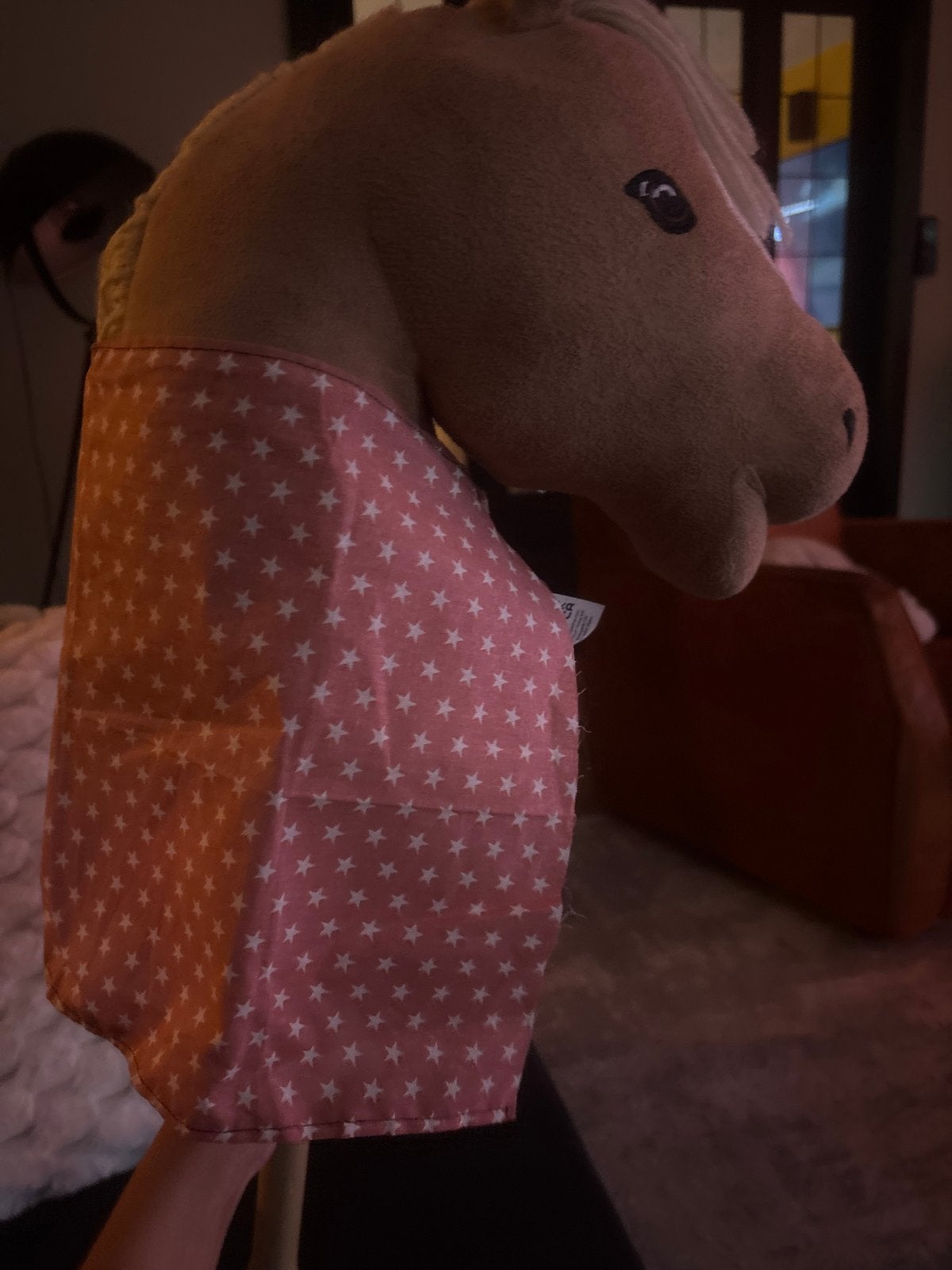 roze sterrendekentje voor hobby horse, Ophalen of Verzenden, Zo goed als nieuw, Jongen of Meisje