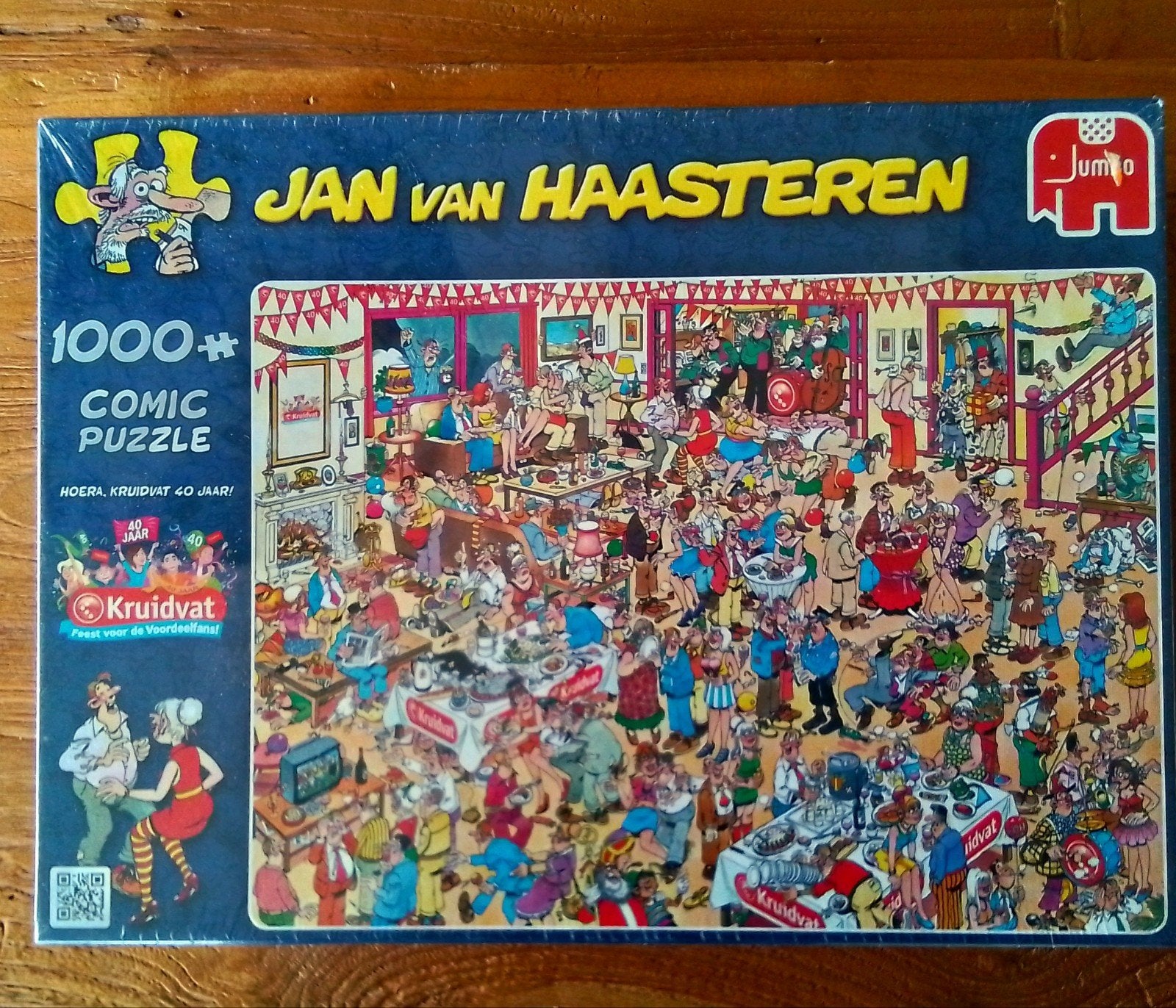 Jan van Haasteren: 40 jaar  Kruitvat. 1000 stukjes nieuw., Hobby en Vrije tijd, Denksport en Puzzels, Ophalen of Verzenden, 500 t/m 1500 stukjes