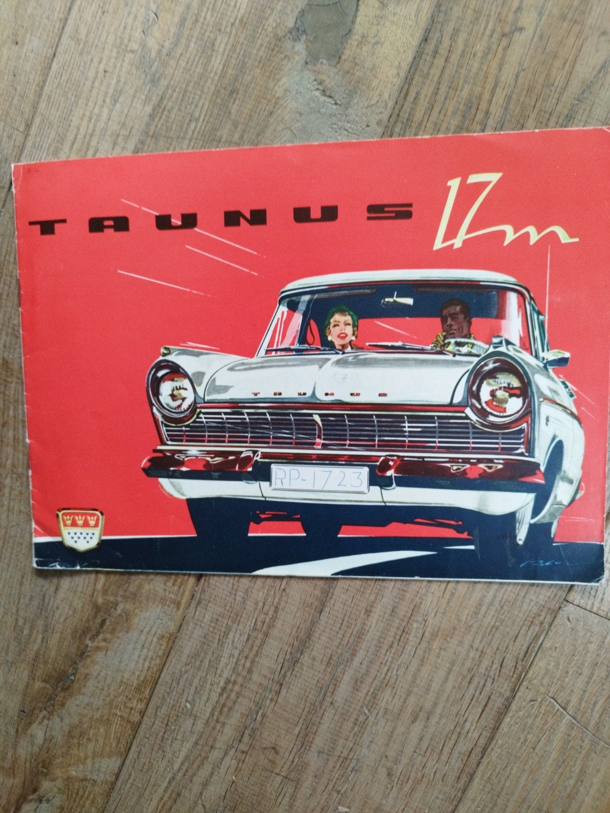 Ford Taunus 17M brochure uit 1959, Gelezen, Ford, Ophalen of Verzenden, Ford
