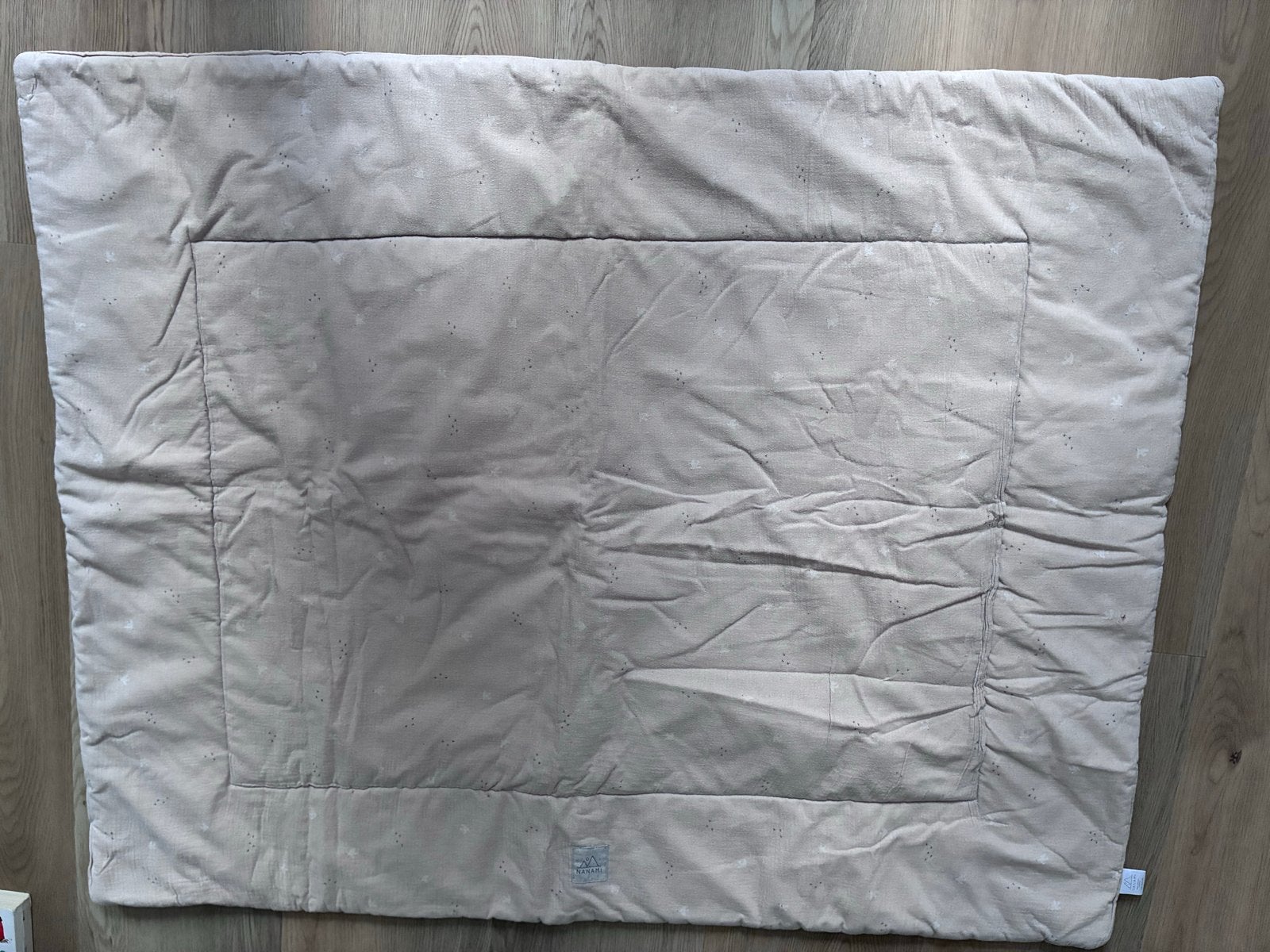 Nanami speelkleed - Beige met subtiele zwarte vogels, Wasbaar, Gebruikt, Beige, Deken