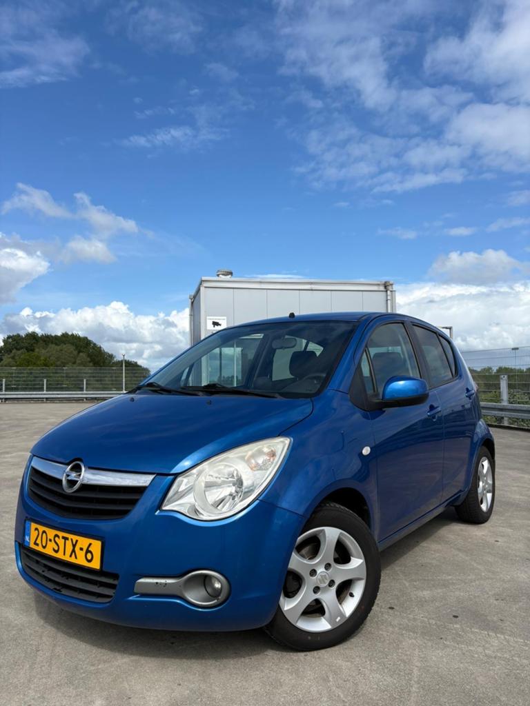 Opel Agila 1.0 12V 2011 Blauw, Stof, 31 €/maand, Blauw, Origineel Nederlands