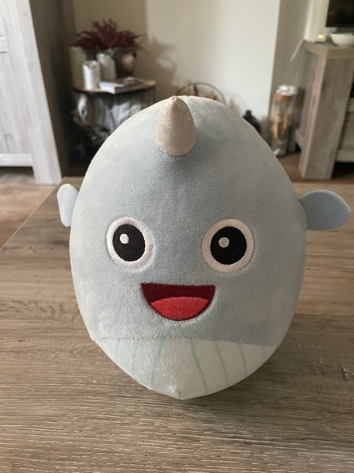 Knijp squishy Narwal Knuffel - Zacht en Schattig, Overige merken, Overige typen, Blauw, Ophalen of Verzenden