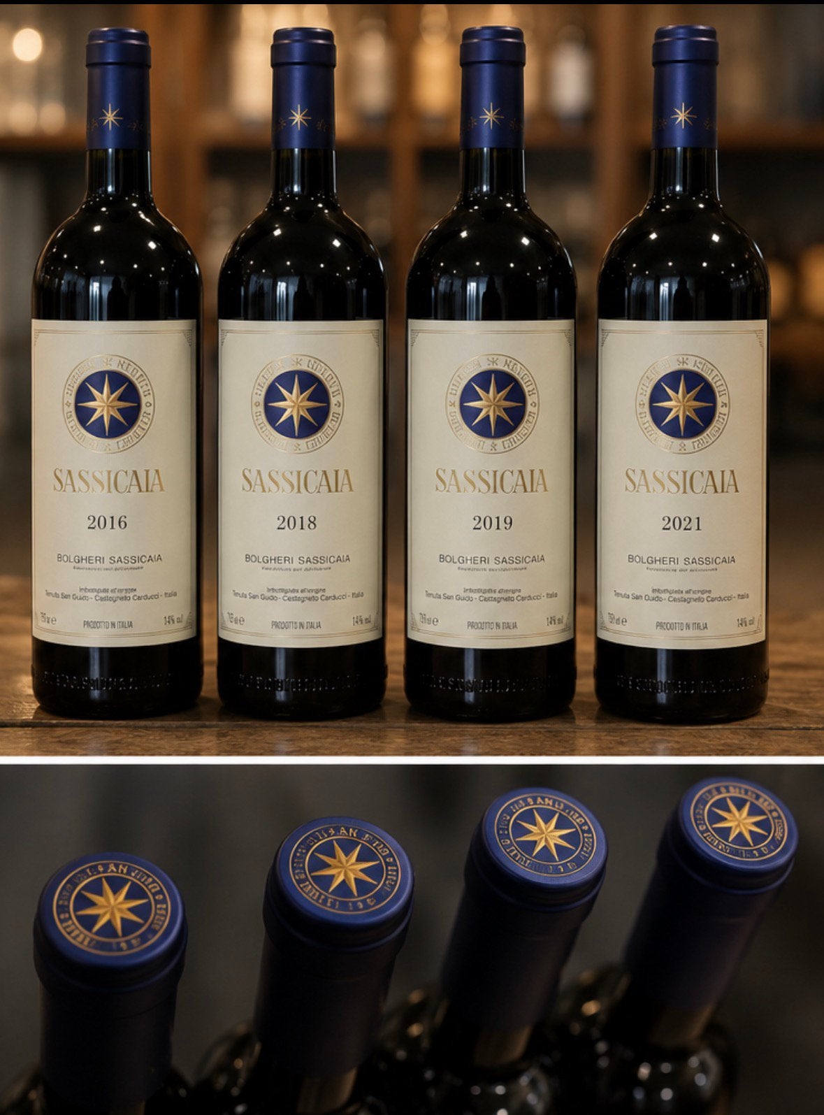 Sassicaia - Masterpieces (‘16, ‘18, ‘19, ‘21), Verzamelen, Wijnen, Ophalen, Nieuw, Italië, Rode wijn