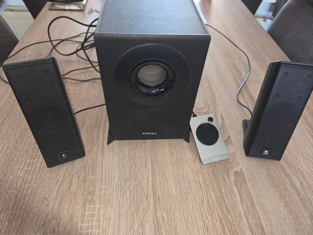 Edifier M1360 Multimedia Luidsprekers met Subwoofer, Audio, Tv en Foto, Luidsprekers, Ophalen of Verzenden, Gebruikt