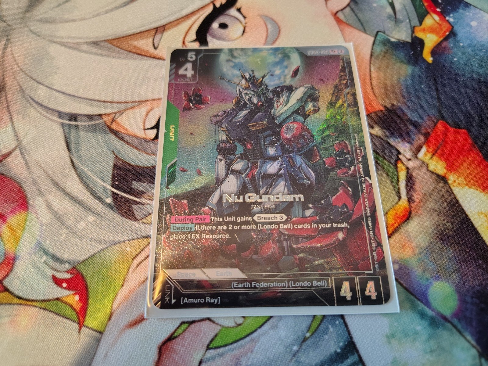 Nu Gundam GD05-020 R+ - Gundam TCG - GD05 Freedom Ascension, Hobby en Vrije tijd, Verzamelkaartspellen | Overige, Ophalen of Verzenden