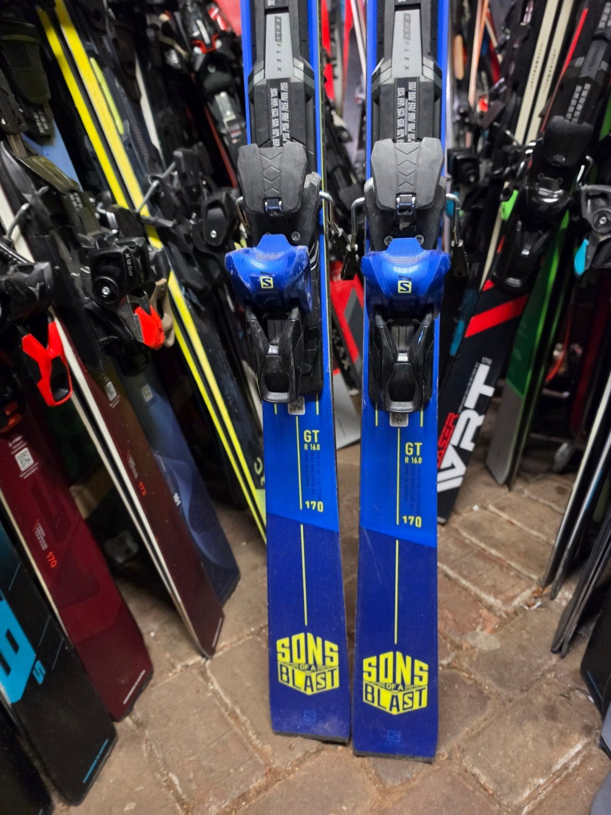 170cm SALOMON S RACE GT SONS OF BLAST GEVORDERD SKI RC 2TI, 160 tot 180 cm, Zo goed als nieuw, Carve, Skiën