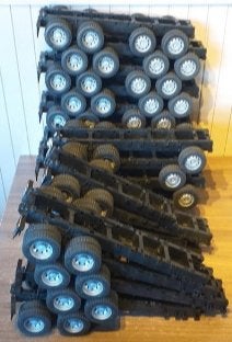 Bruder Scania chassis 2 & 3-asser Crawler Tamiya Wedico, Kinderen en Baby's, Ophalen of Verzenden, Zo goed als nieuw