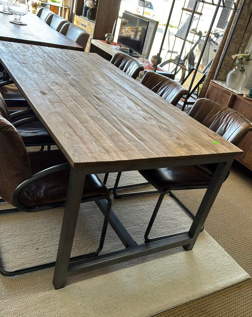 Eettafel Venetië, Teakhout, Kringloopehb41@hotmail.com, 50 tot 100 cm, Vijf personen of meer
