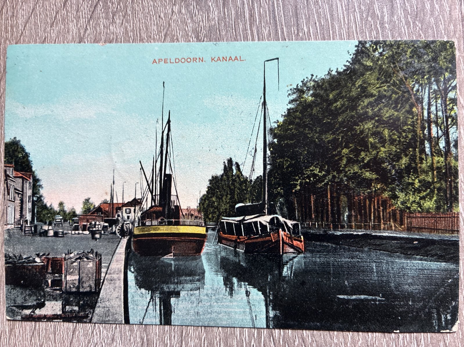 Oude ansichtkaart Apeldoorn Kanaal, 1908, Ophalen of Verzenden, Voor 1920, Gelopen, Gelderland