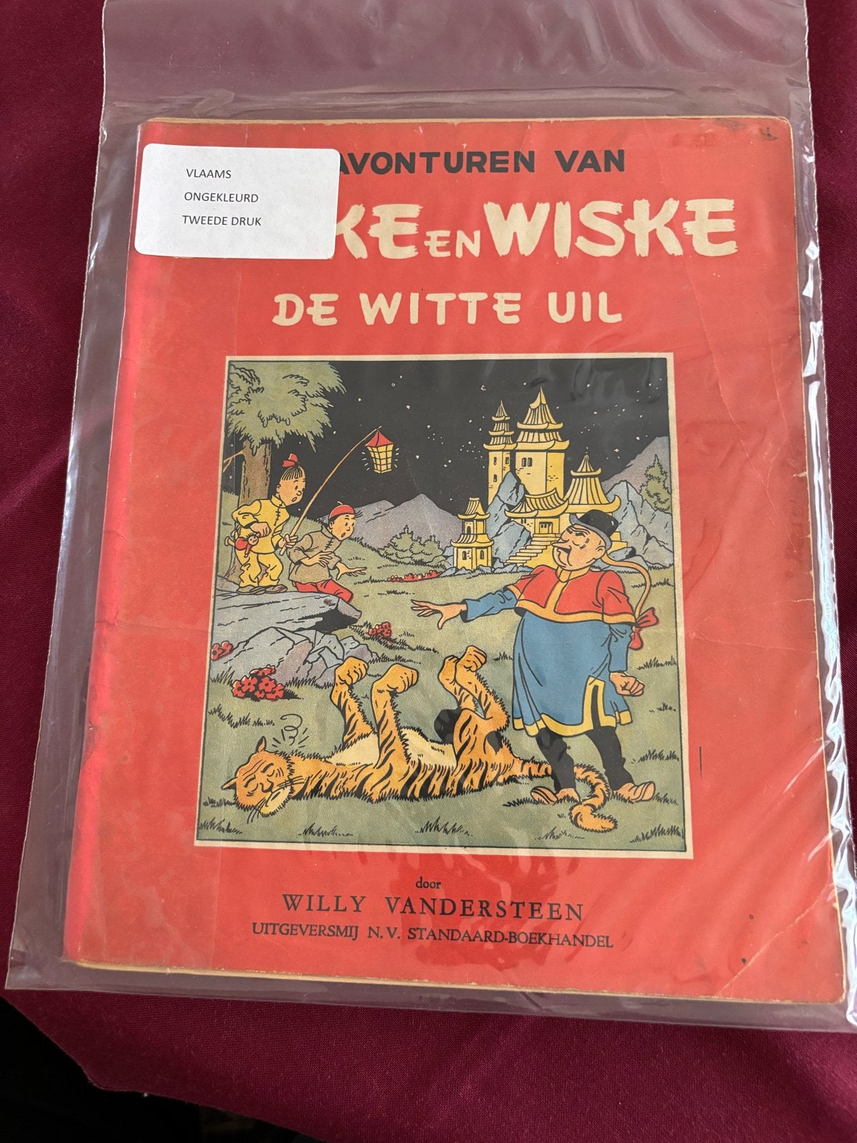 Suske en Wiske - De Witte Uil (Vlaams, Ongekleurd), Boeken, Eén stripboek, Ophalen, Gelezen