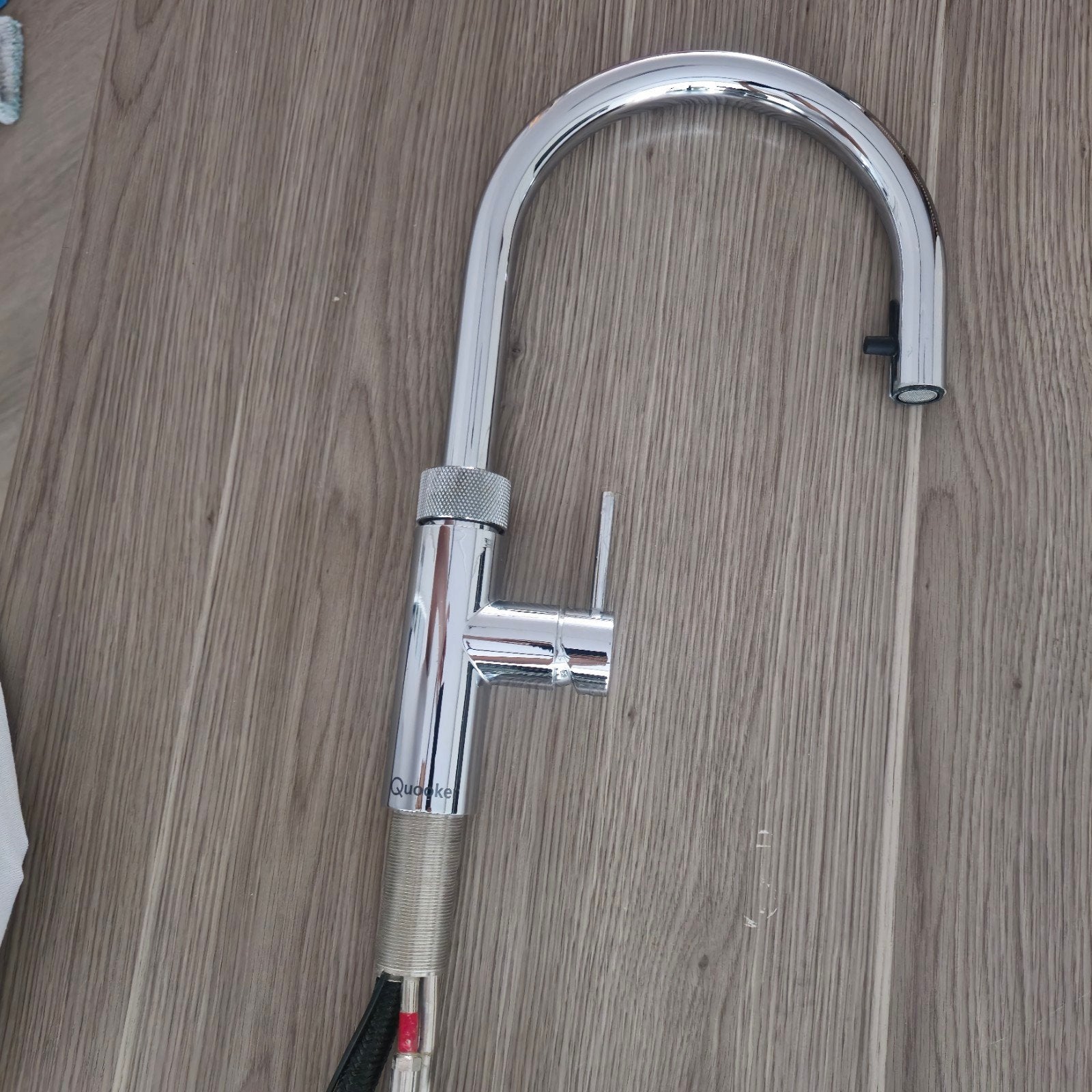 Quooker kraan chroom flex, Minder dan 50 cm, Zwart, Ophalen of Verzenden, Zo goed als nieuw
