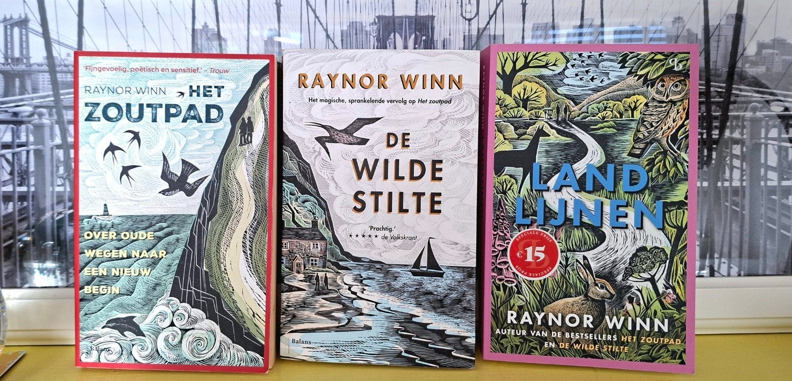 Raynor Winn Trilogie: 't Zoutpad, De Wilde Stilte, Landlijne, Ophalen of Verzenden, Zo goed als nieuw, Raynor Winn