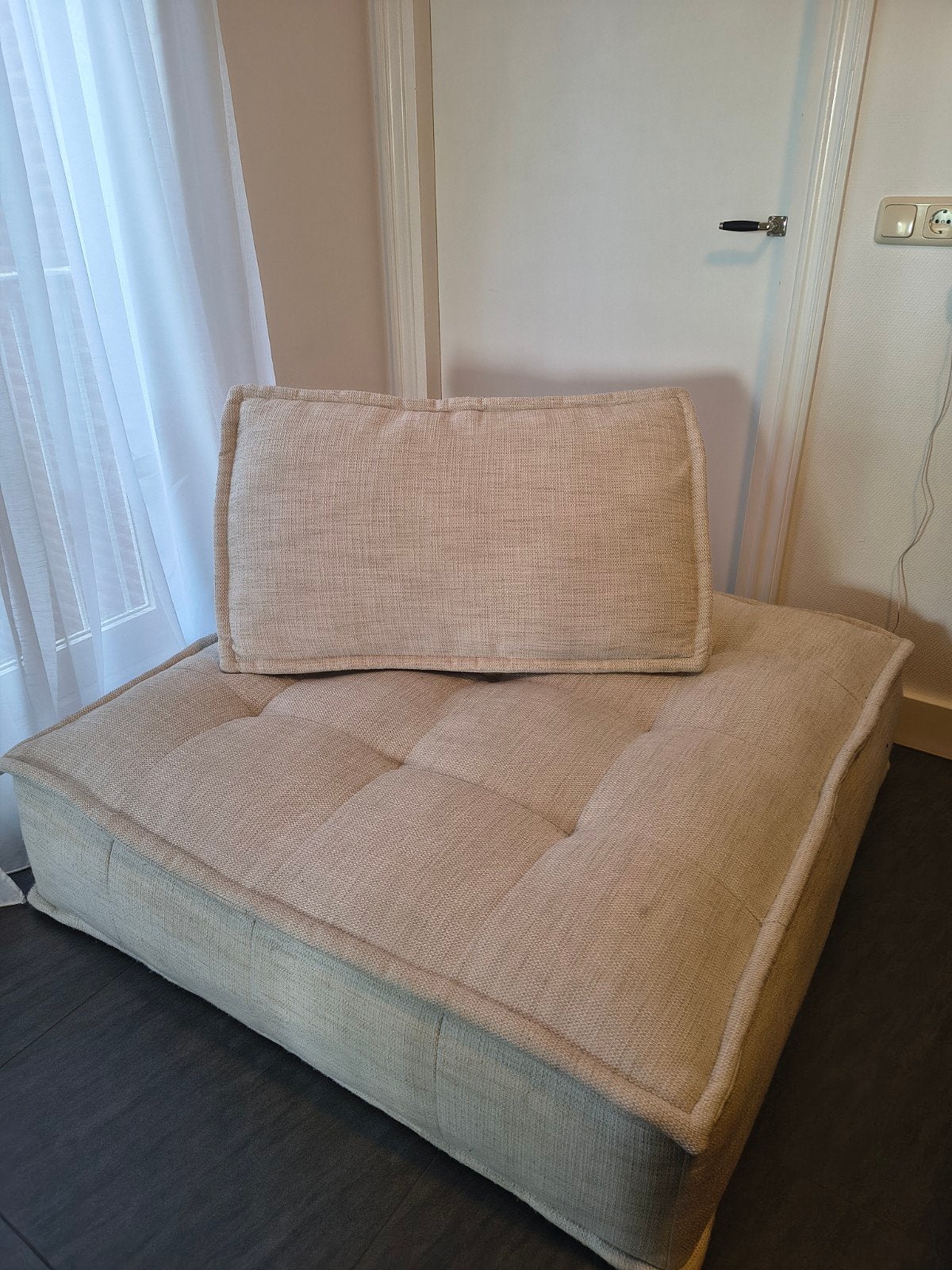 Poef met los kussen van Loods 5, Ophalen, Minder dan 50 cm, Gebruikt, Rond