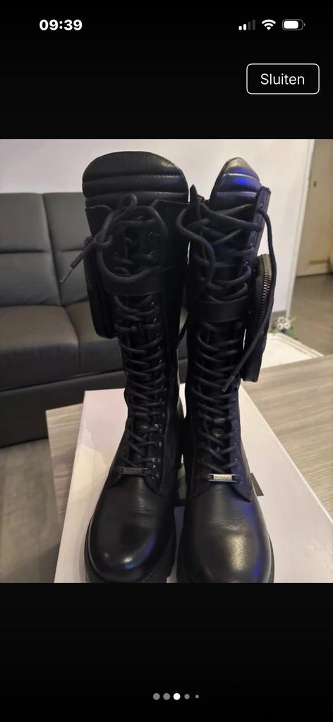 Damesschoenen, Kleding | Dames, Schoenen, Hoge laarzen, Zwart, Nieuw, Ophalen of Verzenden