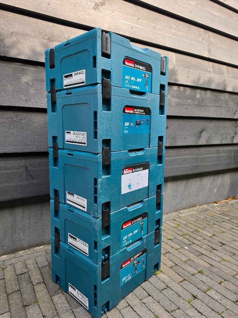Makita combiset Mbox opbergkoffers, Ophalen, Gevuld, Nieuw