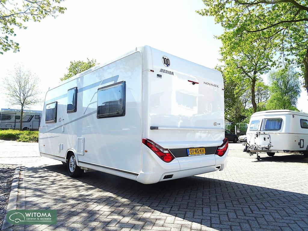 Eriba Nova GL - 60 edition 495 mover, airco, luifel., Caravans en Kamperen, Rondzit, Schokbreker, Bedrijf, Eriba