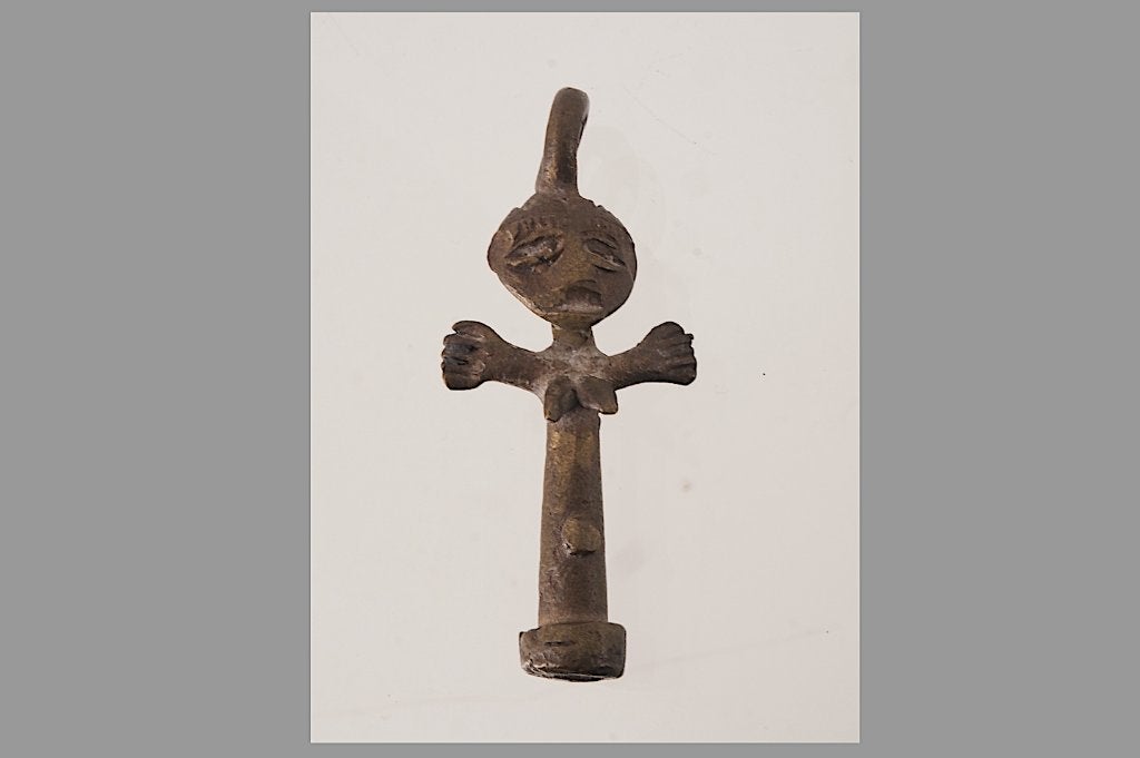 Vruchtbaarheidssymbool: Akwaba hanger Ghana (250930-04), Antiek en Kunst, Sieraad, Afrika, Handgemaakt, Ophalen of Verzenden