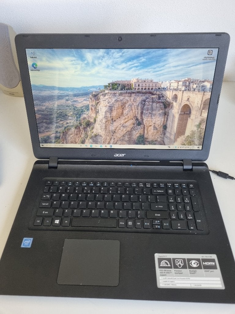 Acer Aspire ES 17, 2 tot 3 Ghz, Qwerty, Ophalen of Verzenden, Intel Celeron N3350