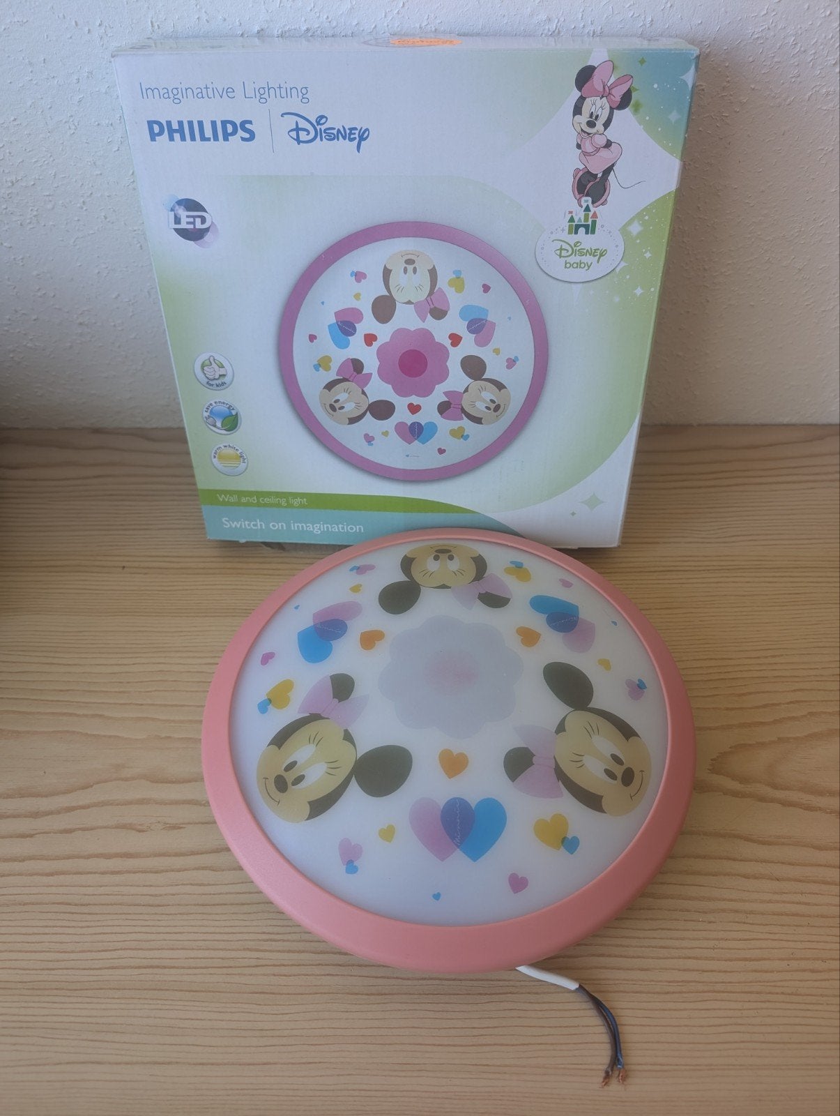 Philips Mini Mouse plafoniere, Ophalen of Verzenden, Mickey Mouse, Gebruikt