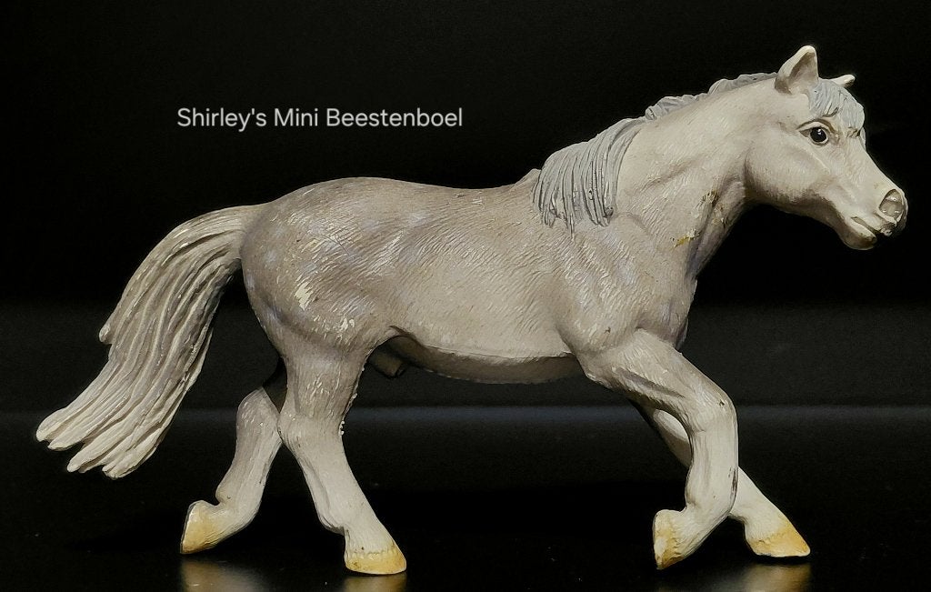 schleich grijze rijpony ruin, Verzamelen, Dierenverzamelingen, Ophalen of Verzenden, Zo goed als nieuw, Paard, Beeldje of Figuurtje