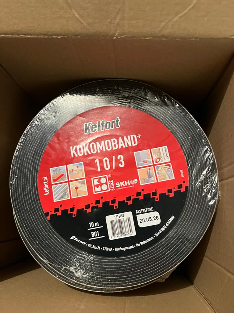 Kelfort Kokomoband+ 10/3 - Afdichtingsband ( 24 rollen), Minder dan 4 cm, Overige materialen, Nieuw, Ophalen of Verzenden