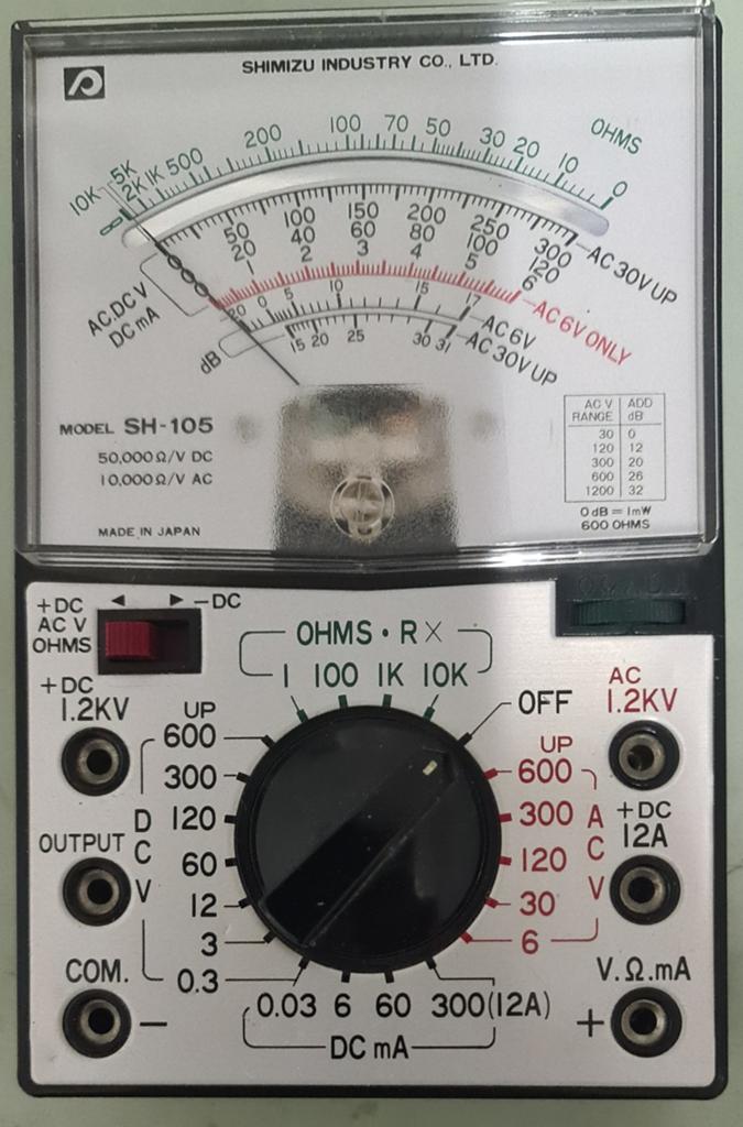 Analoge multimeter., Doe-het-zelf en Verbouw, Meetapparatuur, Ophalen of Verzenden, Multimeter