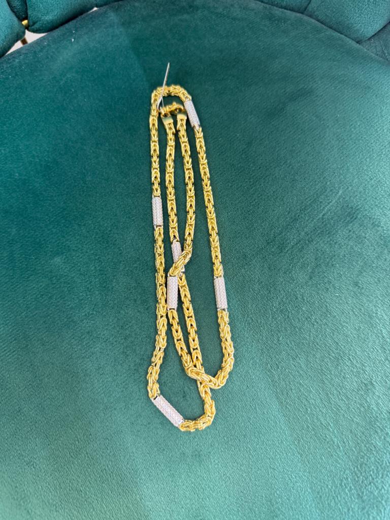 18KT Goud - 57.7 Gram - Ketting - KONING - Herenketting, Ophalen, Nieuw, Goud