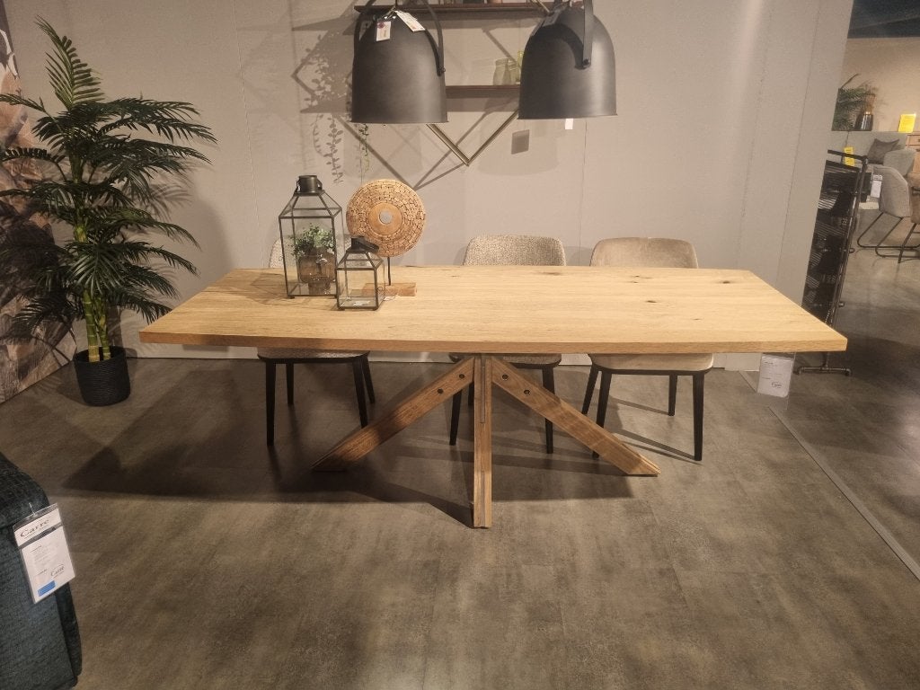 eetkamertafel, Ophalen, Eikenhout, 50 tot 100 cm, Rechthoekig