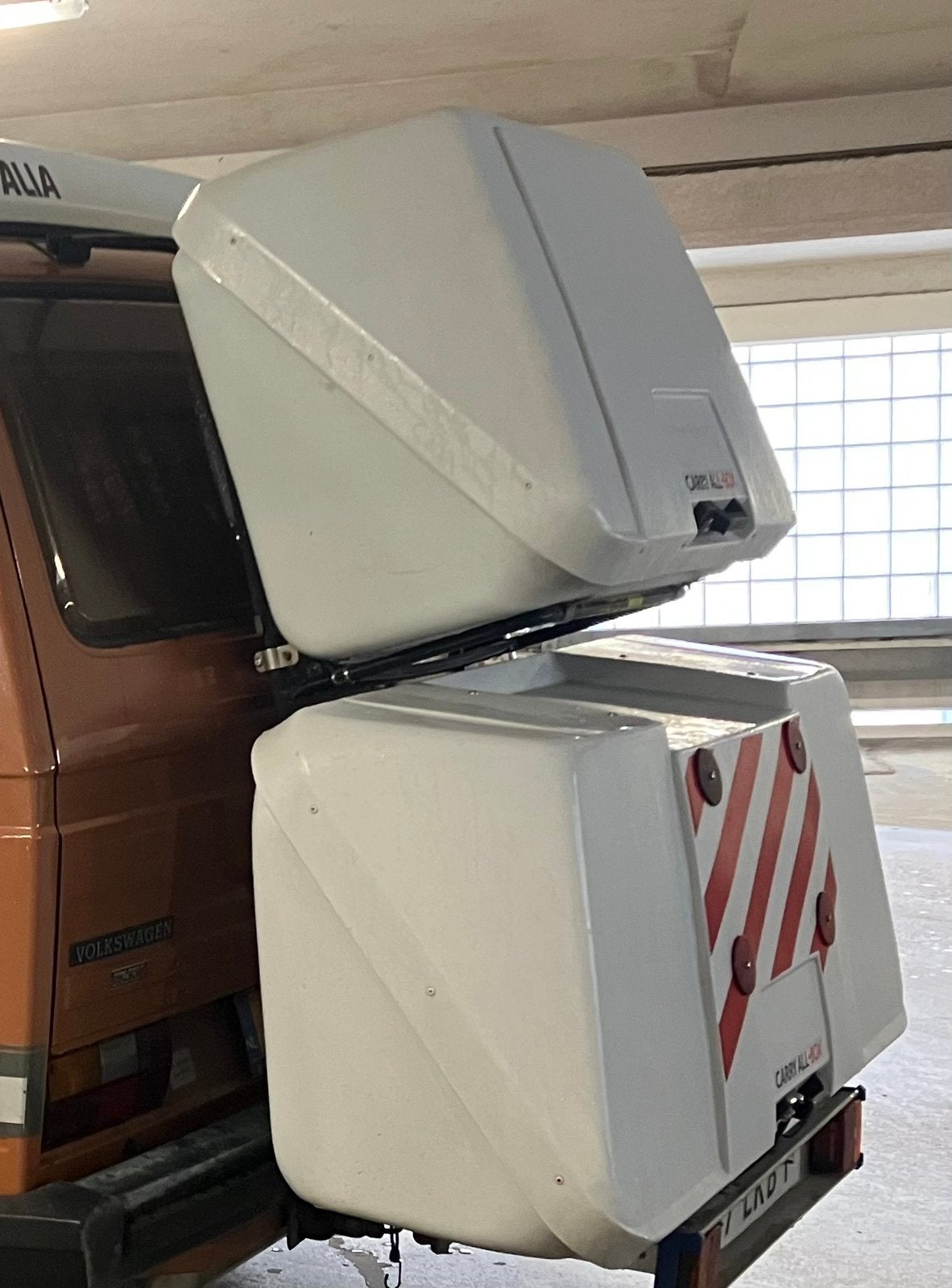 Thule Omnistor Carry All Box 100 en 150, Ophalen, Gebruikt