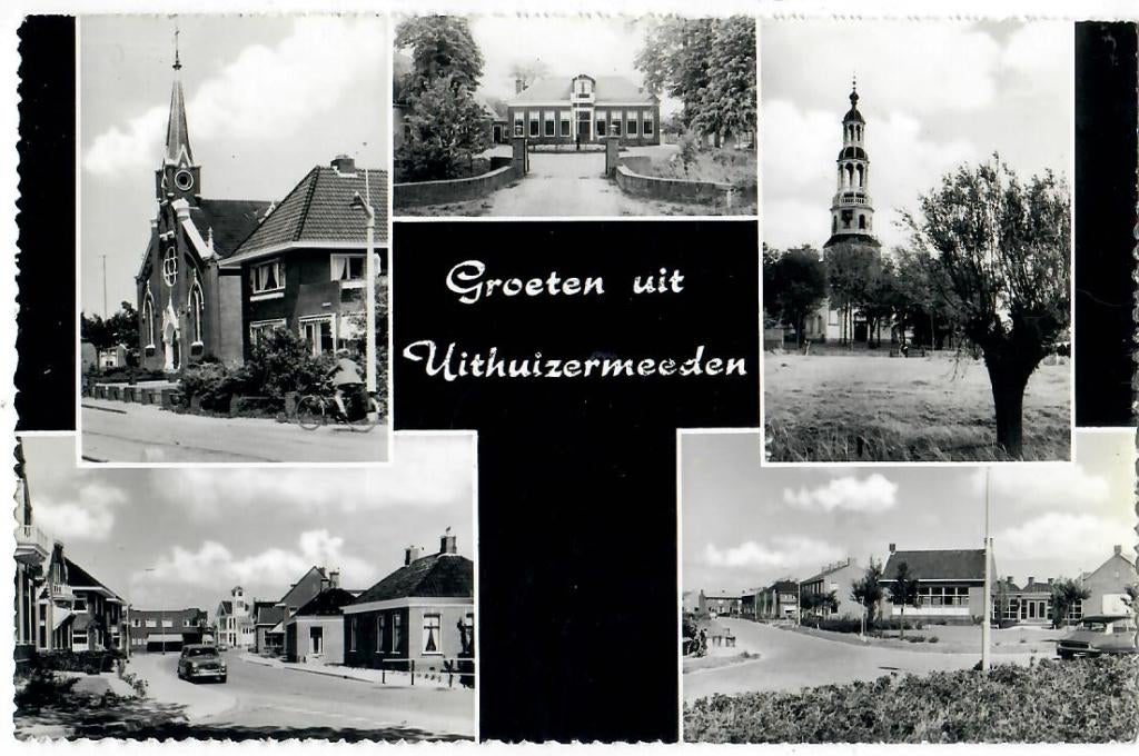 Groeten uit Uithuizermeeden, Verzamelen, Ansichtkaarten | Nederland, Verzenden, 1960 tot 1980, Ongelopen, Groningen