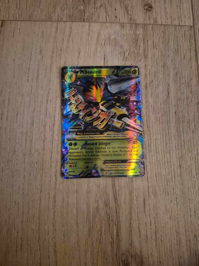M Beedrill EX Pokémon kaart - 200 HP, Plant type, Ophalen, Gebruikt, Losse kaart
