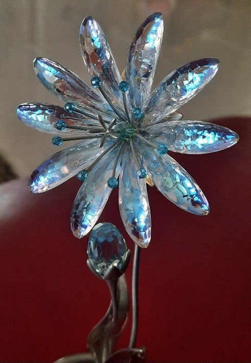 Swarovski dellaria- aquamarine, Ophalen of Verzenden, Zo goed als nieuw, Figuurtje