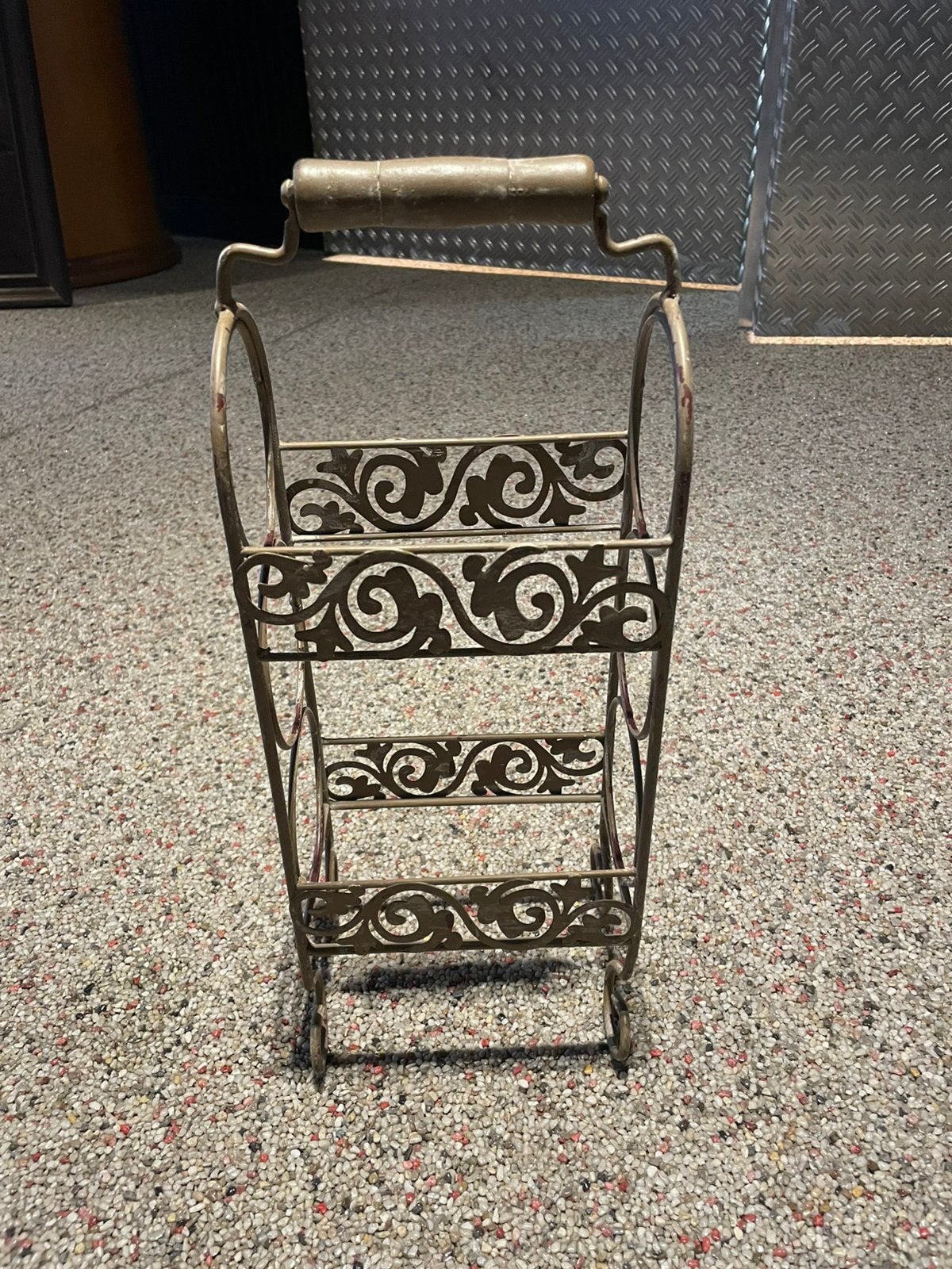 Wijnrekje metaal brocante, Ophalen, Zo goed als nieuw, Metaal, Minder dan 5 flessen