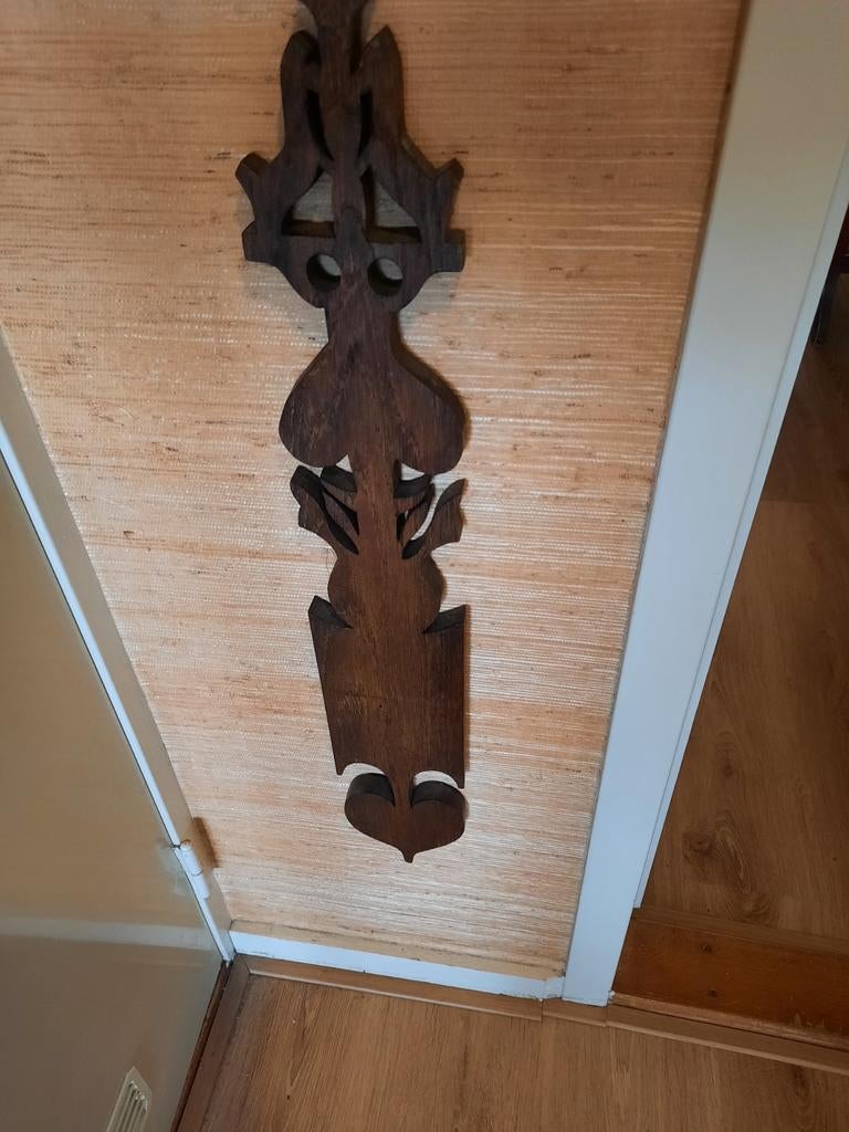 Twentse rosteken - Decoratieve houten wandversiering, Ophalen of Verzenden, Gebruikt