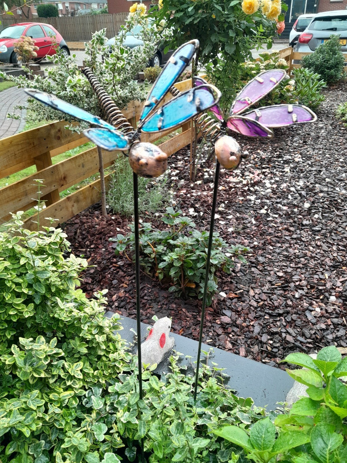 2 decoratie libelles, Ophalen